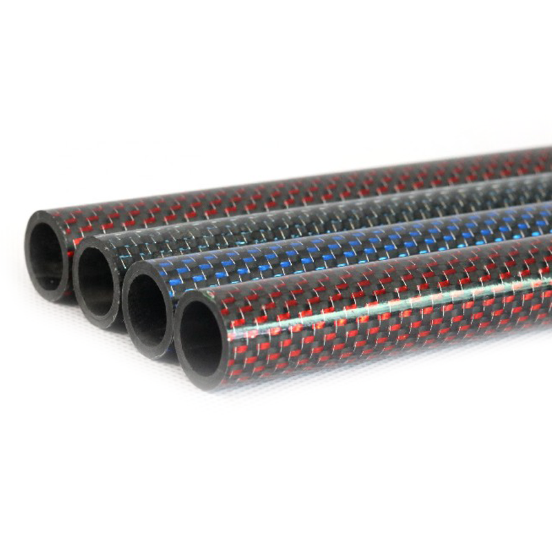 3K colorful carbon fiber tube, carbon fiber color tube, carbon fiber tube with color