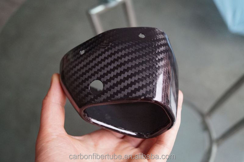 Custom Carbon fiber car products: 3K carbon fiber exhaust pipe, carbon fiber exhaust pipe end cap