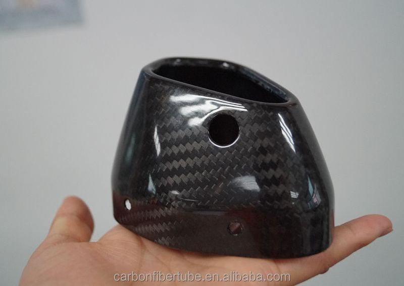 Custom Carbon fiber car products: 3K carbon fiber exhaust pipe, carbon fiber exhaust pipe end cap