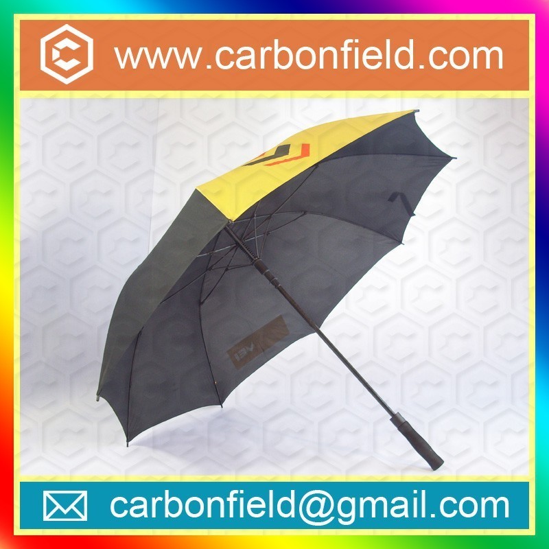 Black And Yellow Promotional Umbrella, Promotional Golf Umbrella, Hot Sale Umbrella