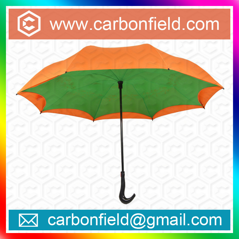 Magicbrella C Handle Upside Down Double Sided Inverted Umbrella For Cars,Double Canopy Umbrella