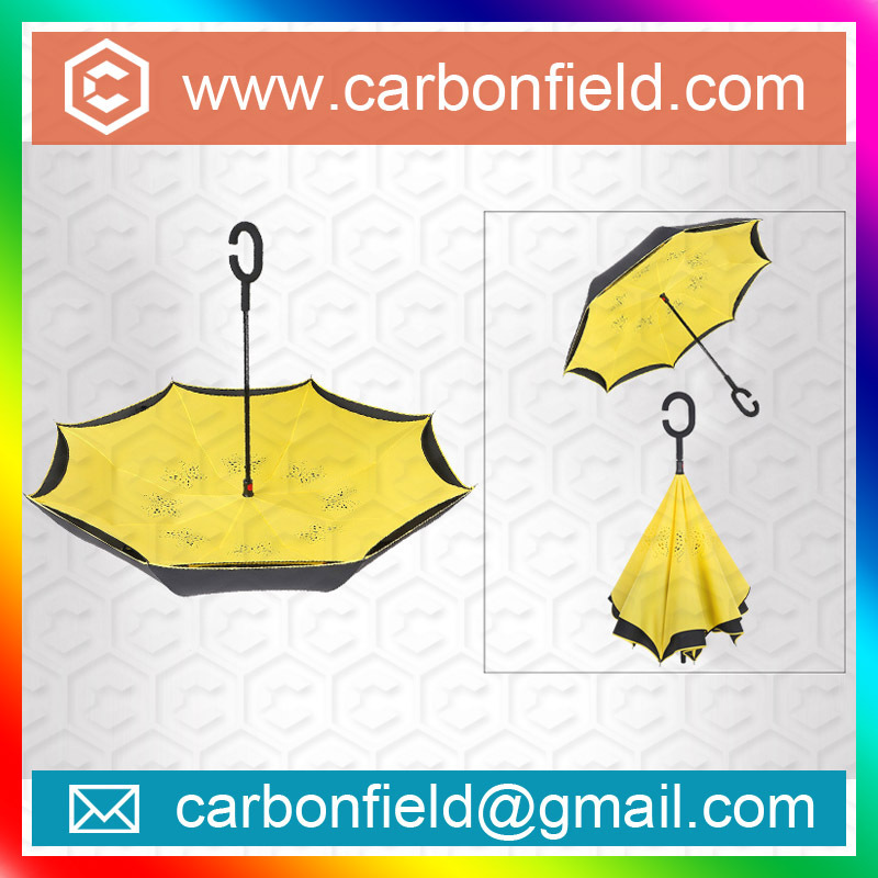 New inverted umbrella for car diver,umbrella frame parts fiberglass