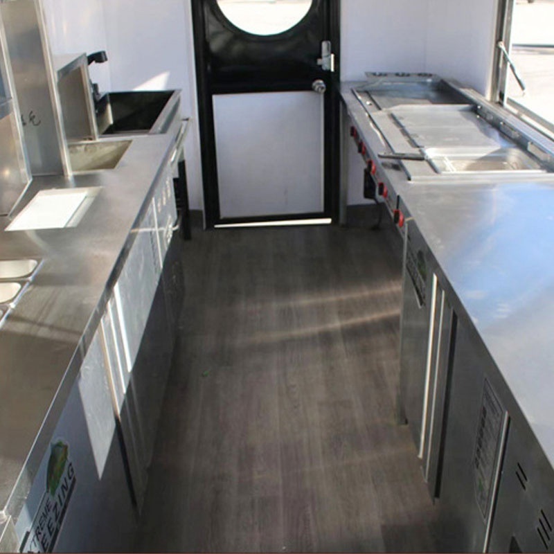 With kitchen equipment Street Fast Food Trucks Mobile Food car for Sale Breakfast/Snack/Ice Cream Shop