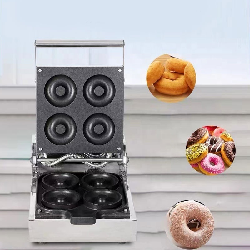 Commercial Electric machine donuts professionnel 4 Holes Donut Baking Machine Mini Donut Maker