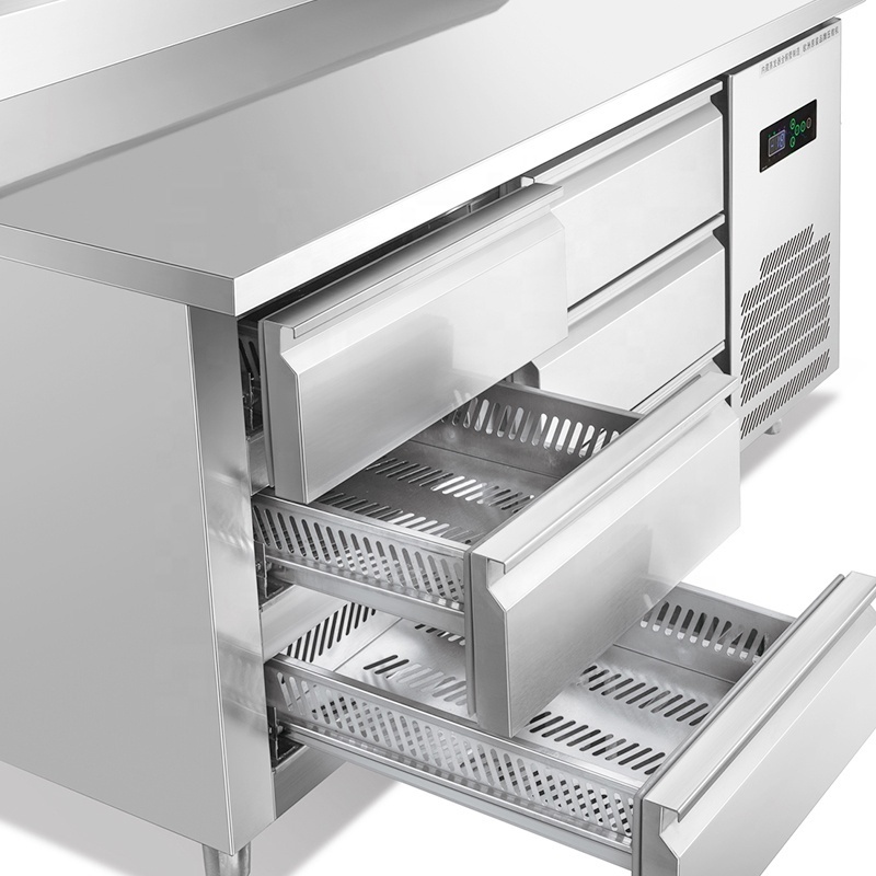 Restaurant Undercounter Refrigerator Worktop drawer fridge