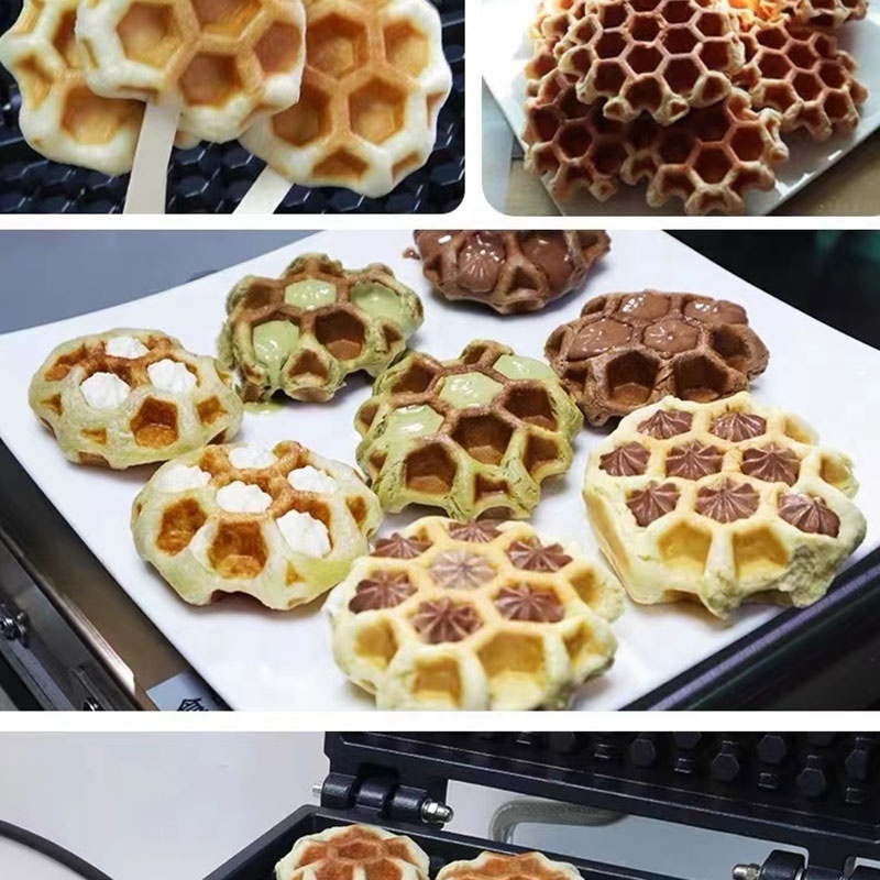 Best Price Stainless Steel Bubble Waffle Making Machine Most Popular Belgian Honeycomb Waffle Maker