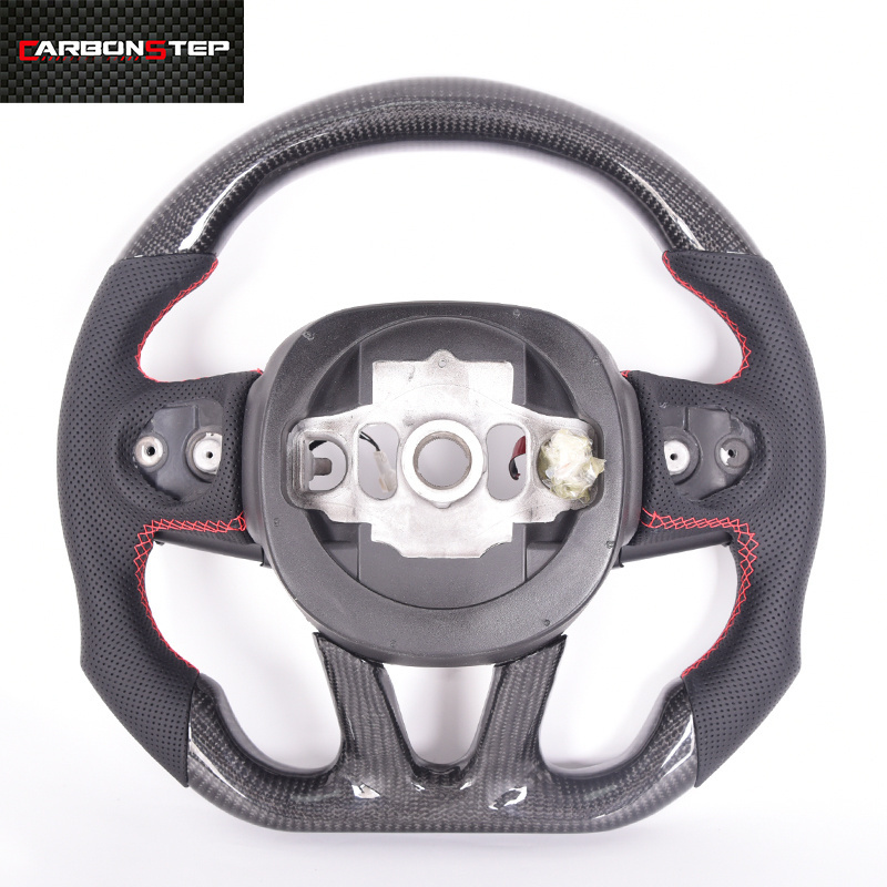 Custom Carbon Fiber Steering Wheel With LED For Dodge