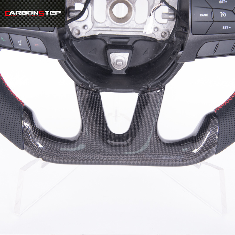 Custom Carbon Fiber Steering Wheel With LED For Dodge