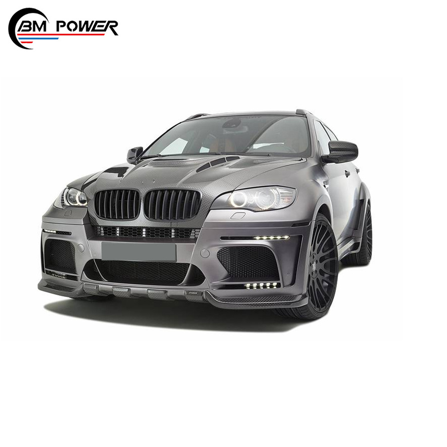 X6 series E71 to HM style body kit for 15-16 year PP material full body kit front bumper rear diffuser fender flares side skirt