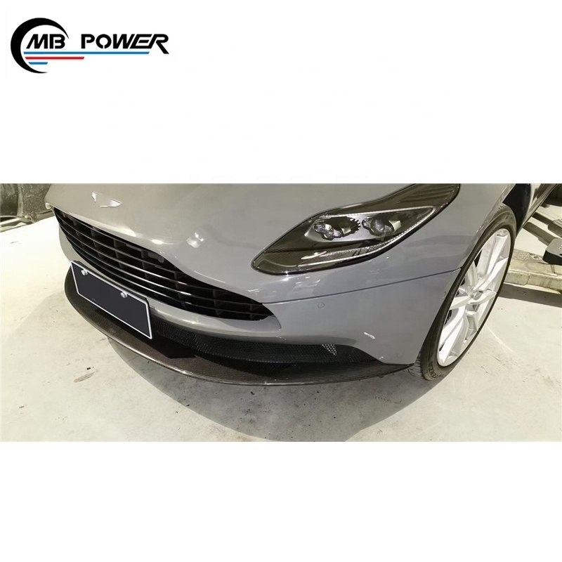 Carbon fiber DB11 vanage 2019 style front lip side skirt rear diffuser with middle plate body kits For Aston Martin auto parts