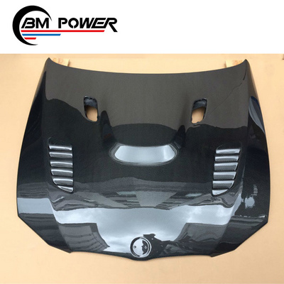 3 series carbon fiber material V style  hood bonnet fit for 3S E92 M3 bumper hood