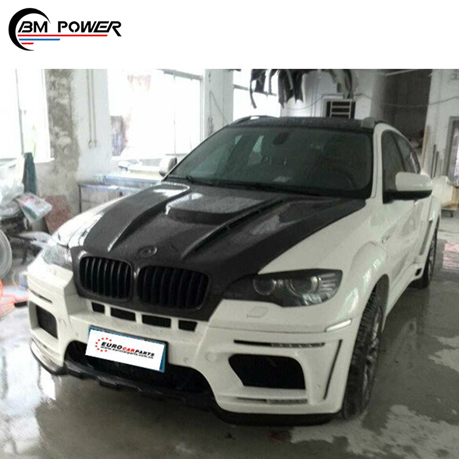 X6 series E71 to HM style body kit for 15-16 year PP material full body kit front bumper rear diffuser fender flares side skirt