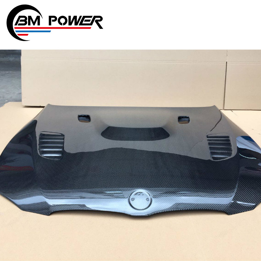 3 series carbon fiber material V style  hood bonnet fit for 3S E92 M3 bumper hood