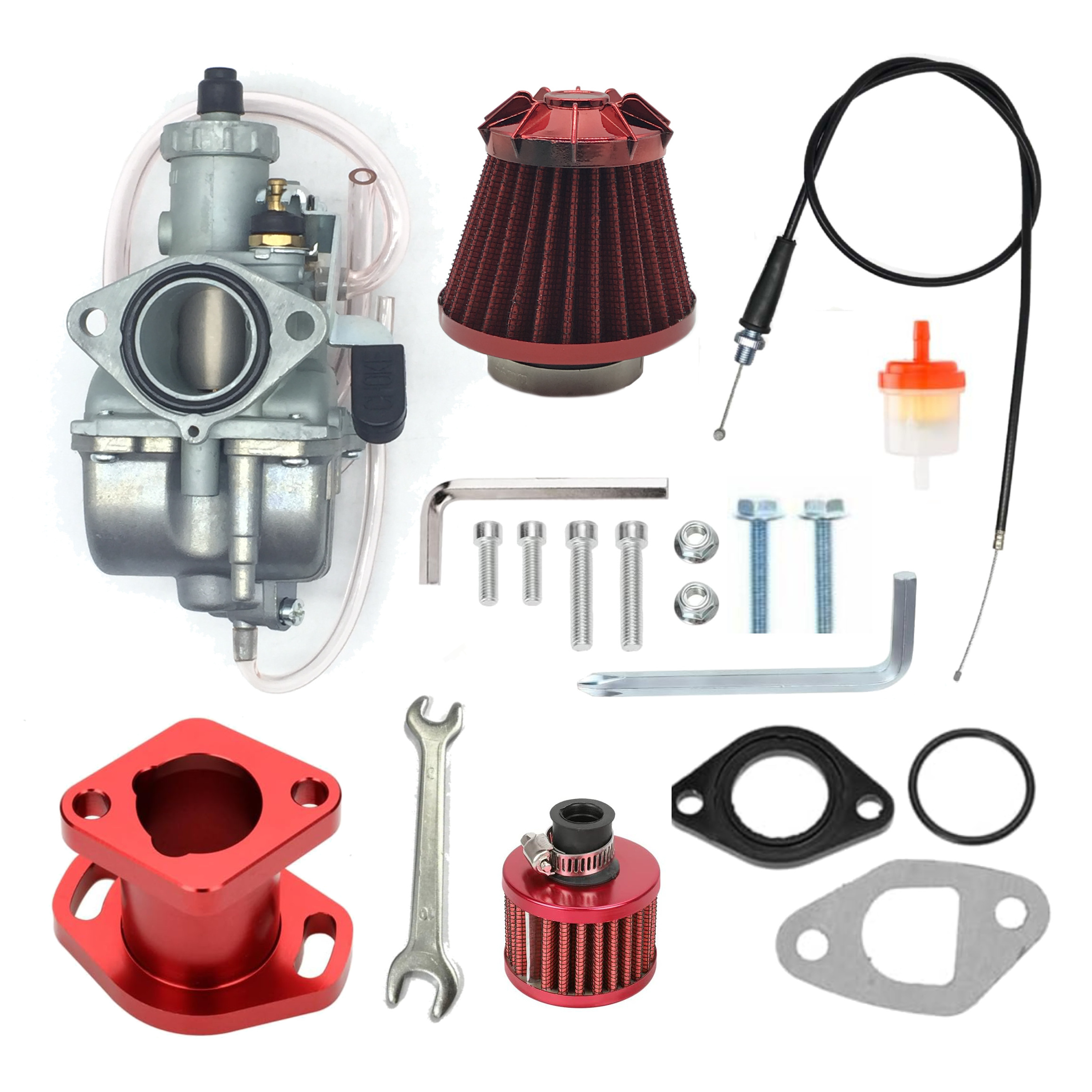 VM22 Carburetor Kit for Predator 212cc Engine Coleman CT200U GX160 GX200 196cc 6.5HP Baja Warrior MB200 Mini Bike Go Kart