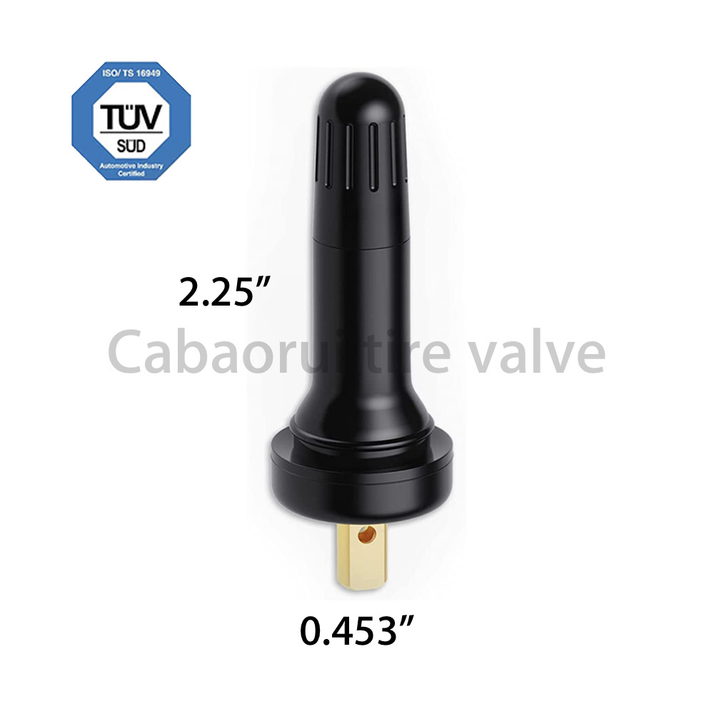 Factory Direct Supply universal TPMS valves Snap-In Tire Valve Stem TPMS Rubber for Tubeless 0.453in 11.5mm Rim Holes