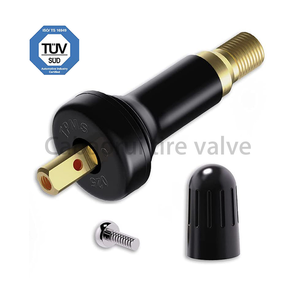 Factory Direct Supply universal TPMS valves Snap-In Tire Valve Stem TPMS Rubber for Tubeless 0.453in 11.5mm Rim Holes