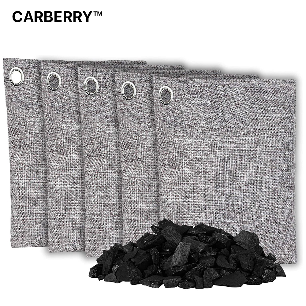 CARBERRY Bamboo Charcoal Air Purifying Bags Activated Charcoal Bags Odor Eliminator Deodorizer Natural Fresh Air Purifier