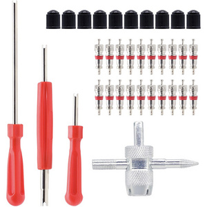 Custom Valve Core Tool Set with Valve Cores Tire Valve Caps