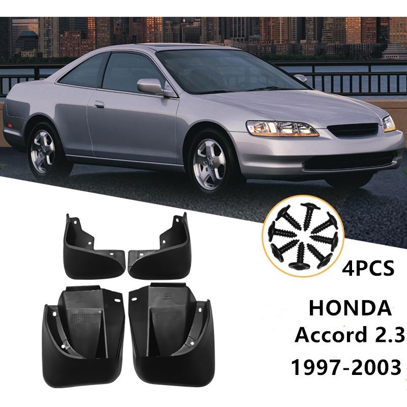 Car Accessories Fender Mudguard For Honda Accord 2.3 1997-2003 6th Generation PP Plastic Mud Flaps Splash Guards