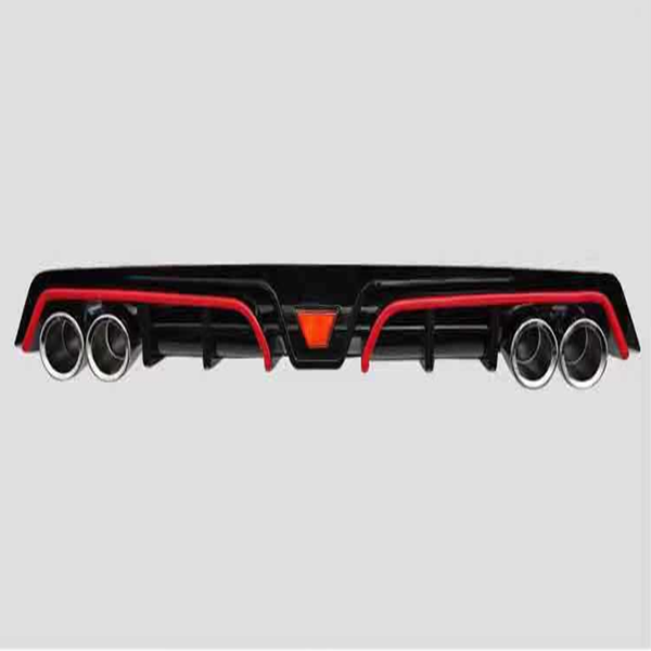 Body Kit Car Rear Bumper Spoiler Lip Auto Car Rear Bumper Diffuser For 10TH Honda Civic