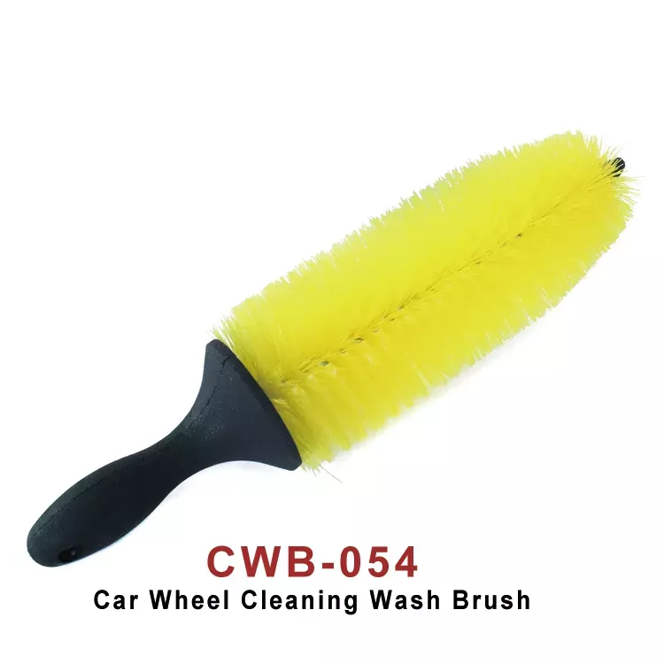 Wholesale Car Tire Cleaning Wash Brush Rubber Handle Car Wheel Brush Round Wash Brush for Car Hubs Tire