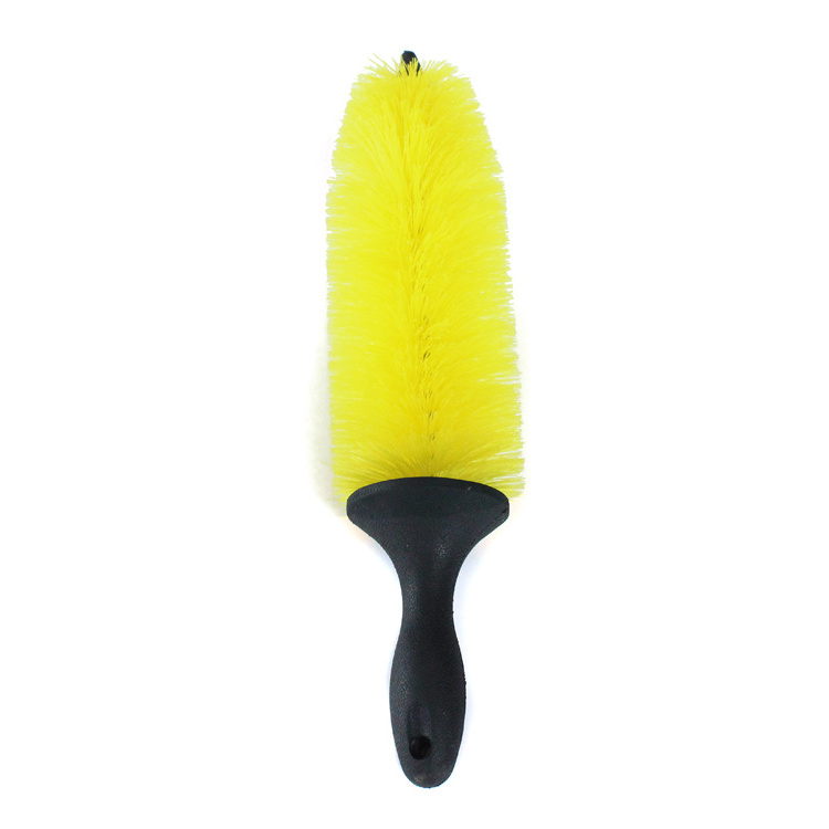 Wholesale Car Tire Cleaning Wash Brush Rubber Handle Car Wheel Brush Round Wash Brush for Car Hubs Tire