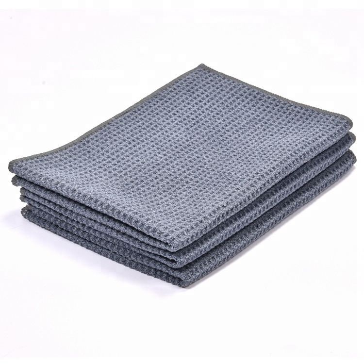 Wholesale cheap waffle weave car wash cleaning dry cloth towel microfiber auto drying towels for car cleaning