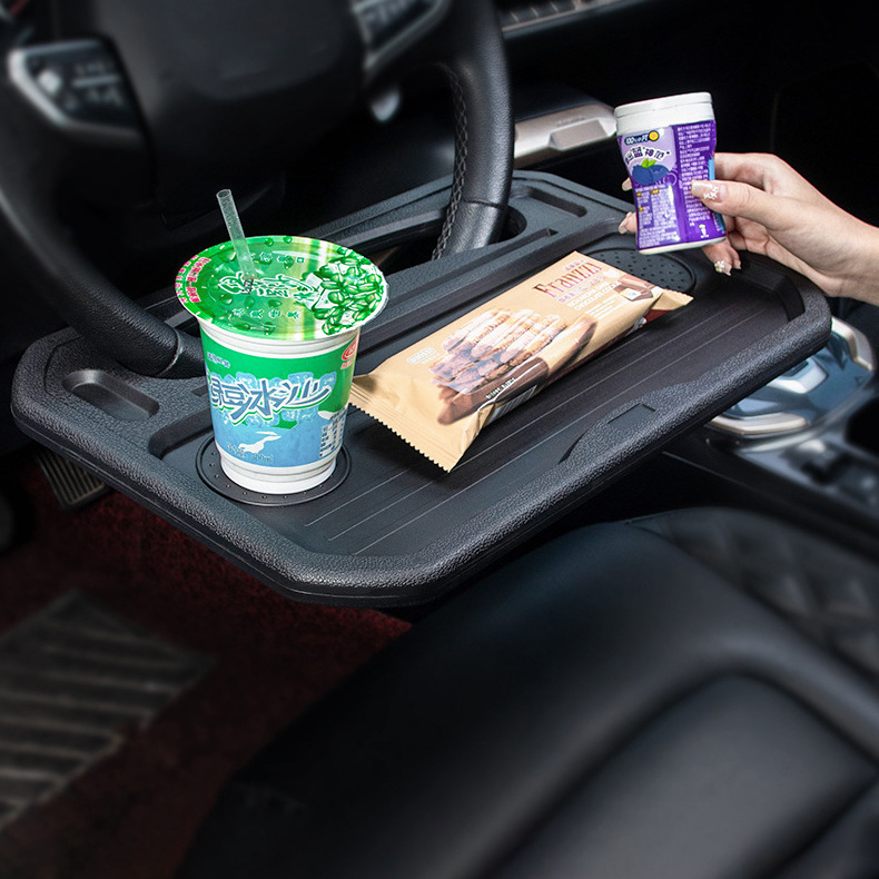 Wholesale Car Accessories Multiple Car Laptop Food Tray Travel Steering Wheel Tables Universal Organiser Car Steer Wheel T