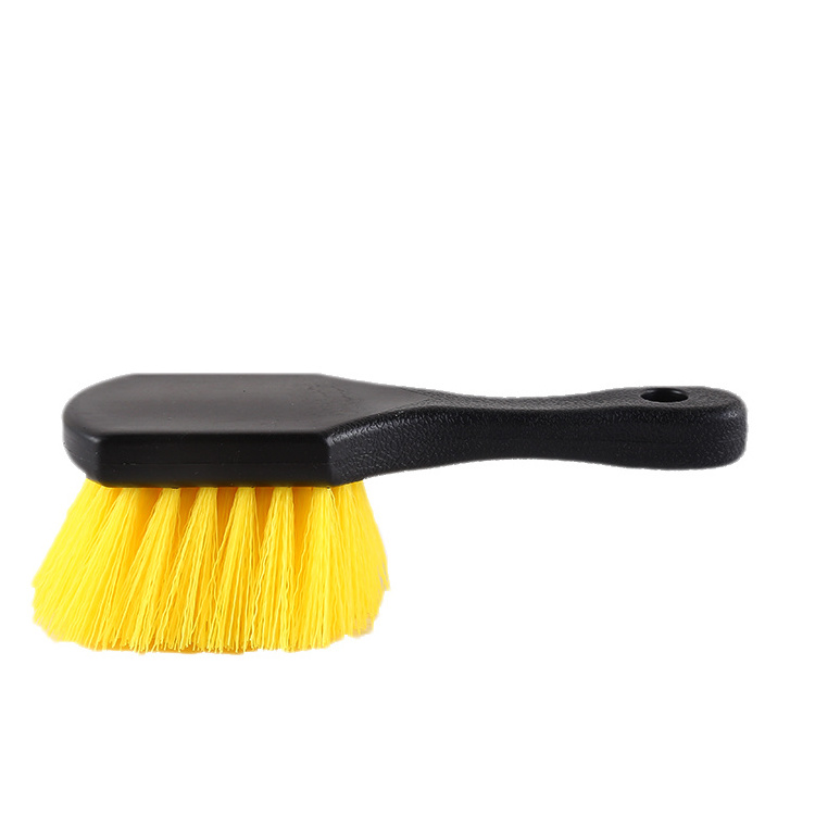 High quality car wheel cleaning brush PP PVC soft bristle car Tire Rim Hub Clean brush for washing the Car