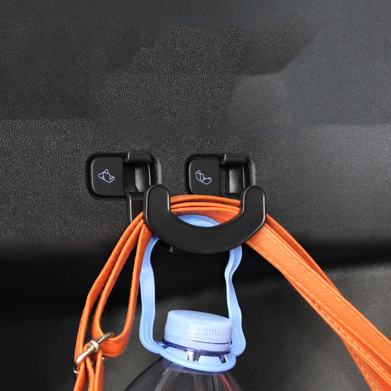 Multi Functional ABS Plastic Car Back Seat Headrest Hanger Hooks for Purse Groceries Bag Handbag and for Car Accessories