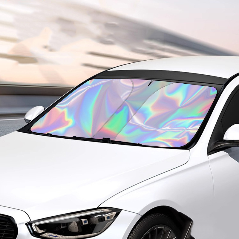 Wholesale Sublimation Waterproof Car Windshield Protector Cover Curtain Window Sun Protection Car Sunblock Sunshade