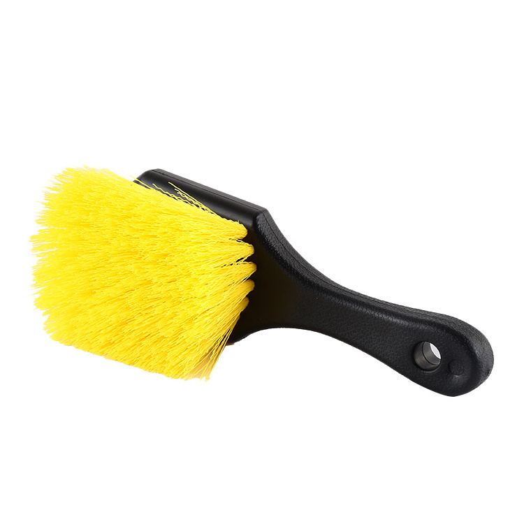 High quality car wheel cleaning brush PP PVC soft bristle car Tire Rim Hub Clean brush for washing the Car