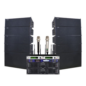 Outdoor Concert Stage DJ Speakers Audio Sound Equipment Dual 10 inch Full Range PA Professional Line Array System Speaker