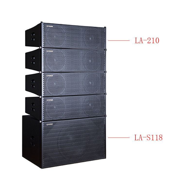 Outdoor Concert Stage DJ Speakers Audio Sound Equipment Dual 10 inch Full Range PA Professional Line Array System Speaker