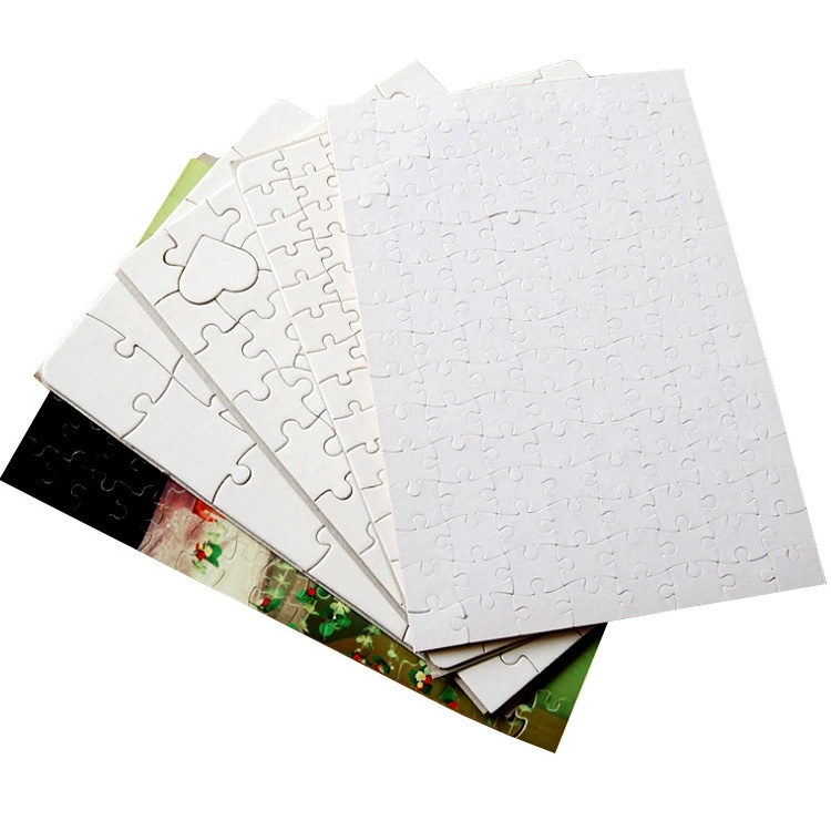 A4 A5 Cardboard Wholesale 500 1000 Pieces Custom Blank Sublimation Blanks Jigsaw Puzzles For Adults