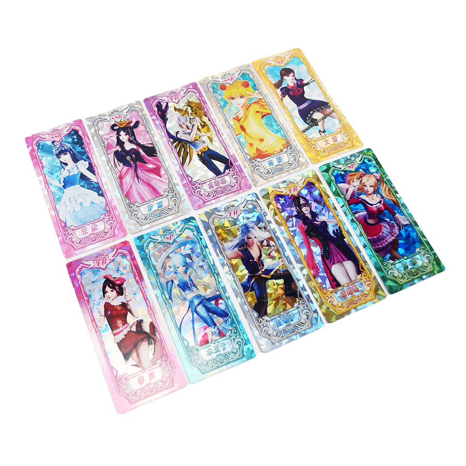 Professional Custom Top Quality Anime Game Holographic Craft Play Paper Trading Card