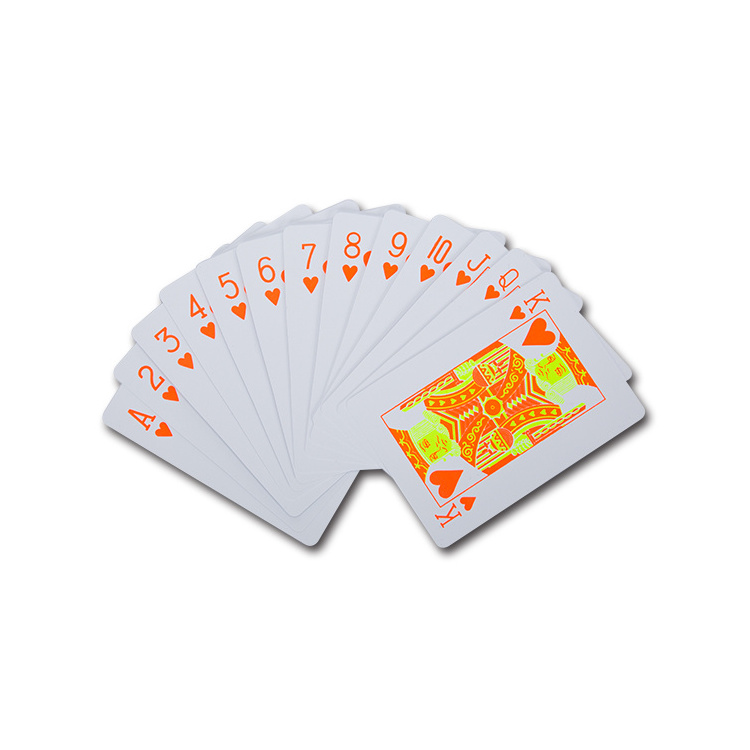 Plastic Fluorescent Playing Card Standard 52-Card Deck Of Cards