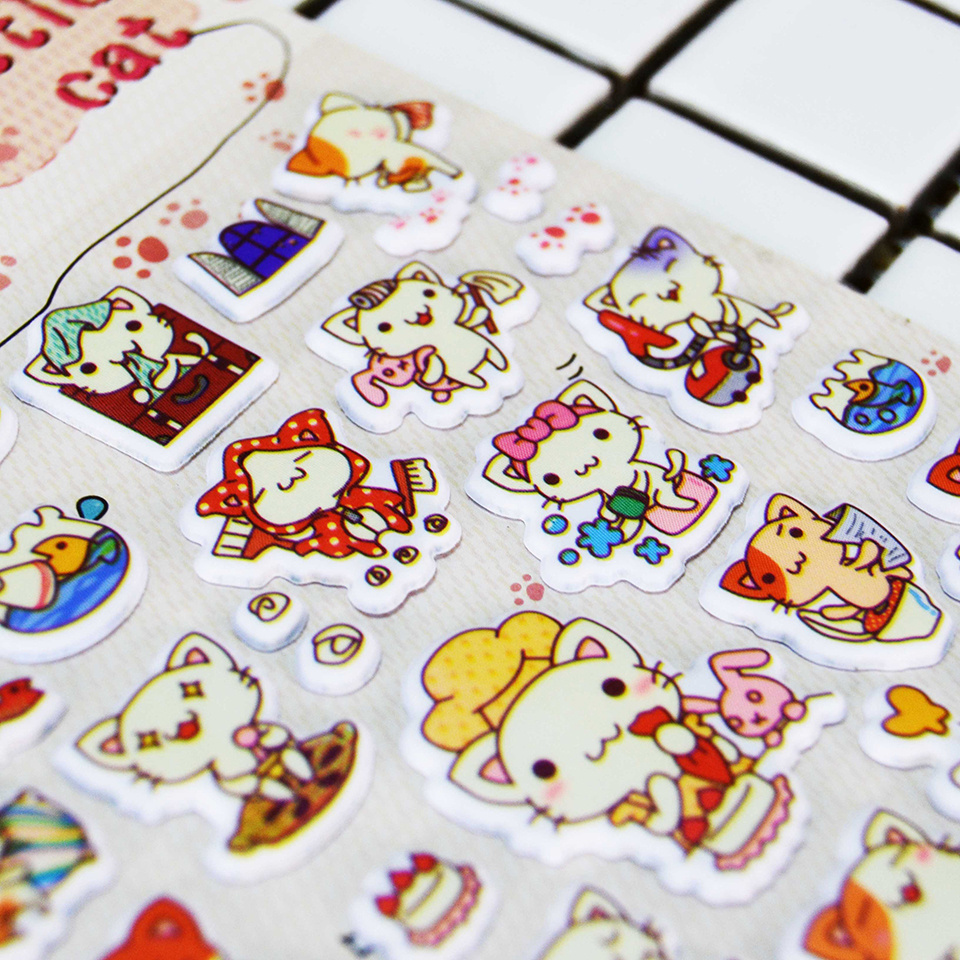 Custom Cartoon Anime Education Classic Toy 3D Stickers Toddlers Different Sheets Puffy Bulk Sticker For Kids