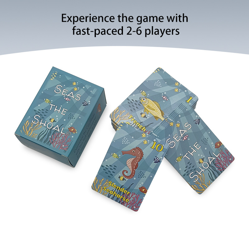 Custom Card Game Manufacturer Printing Memory Card Game Multi-Player Ages Adventure Eep Seas The Shoal Game Card