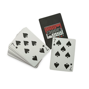 Premium Red Edges PVC Playing Cards Custom Printed Logo Personalised Durable Waterproof Poker Deck