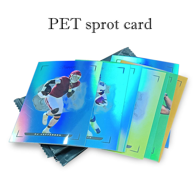 Wholesale Custom Collectible Holographic Foil Sport Trading Cards Black Booster Packs Printing