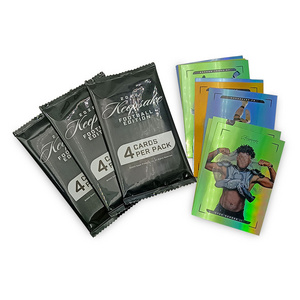 Wholesale Custom Collectible Holographic Foil Sport Trading Cards Black Booster Packs Printing