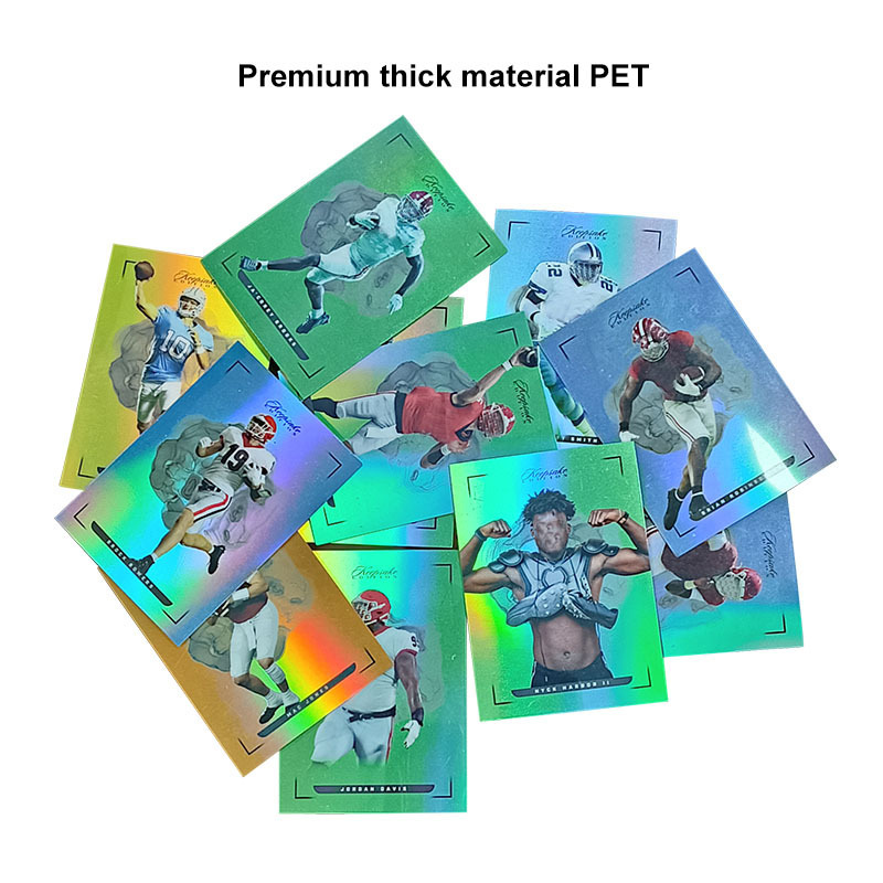 Wholesale Custom Collectible Holographic Foil Sport Trading Cards Black Booster Packs Printing