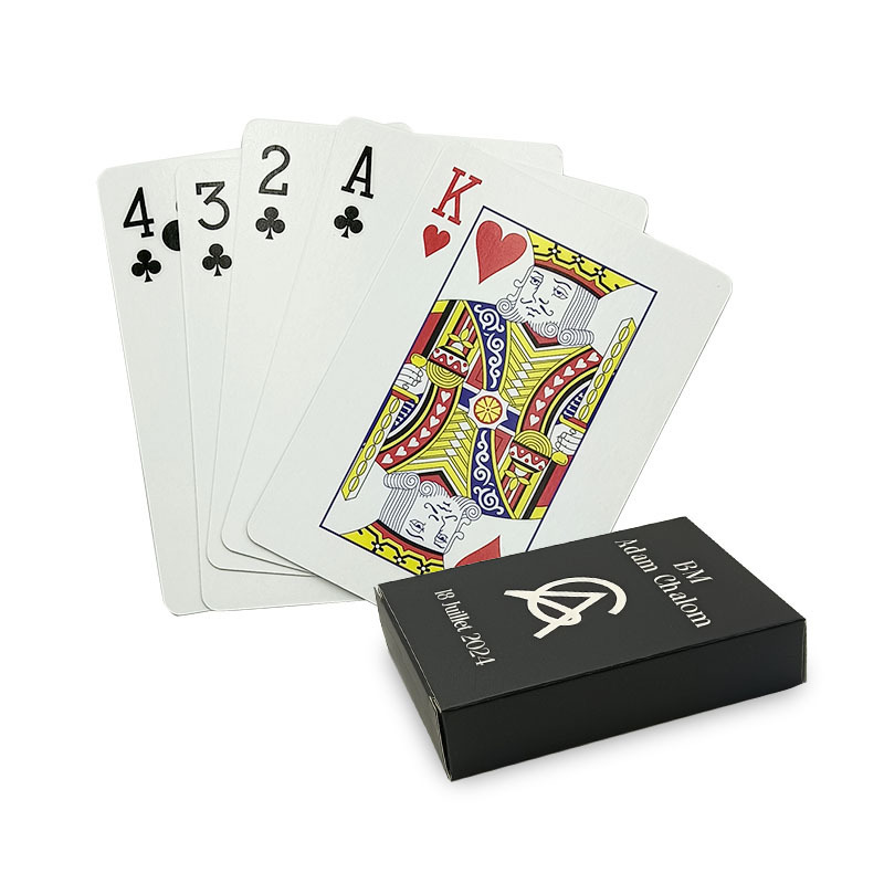 Personalize Custom Your Logo Design Anticheating Black Poker Card Game Printing Custom Playing Cards