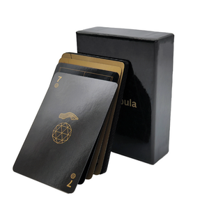 Custom High Quality Delicately Shrink Wrapped Packaging Black Sliver And Gold Edge Poker Us Playing Cards