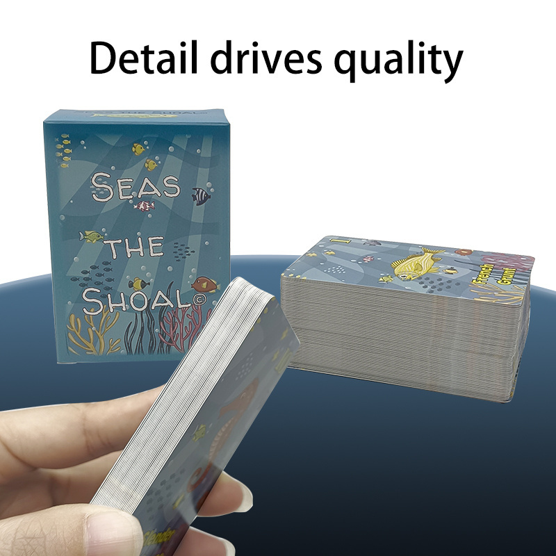 Custom Card Game Manufacturer Printing Memory Card Game Multi-Player Ages Adventure Eep Seas The Shoal Game Card