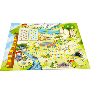 Custom Children Board Games Sets Game Accessories Kids Travel Board Games With Plastic Tray