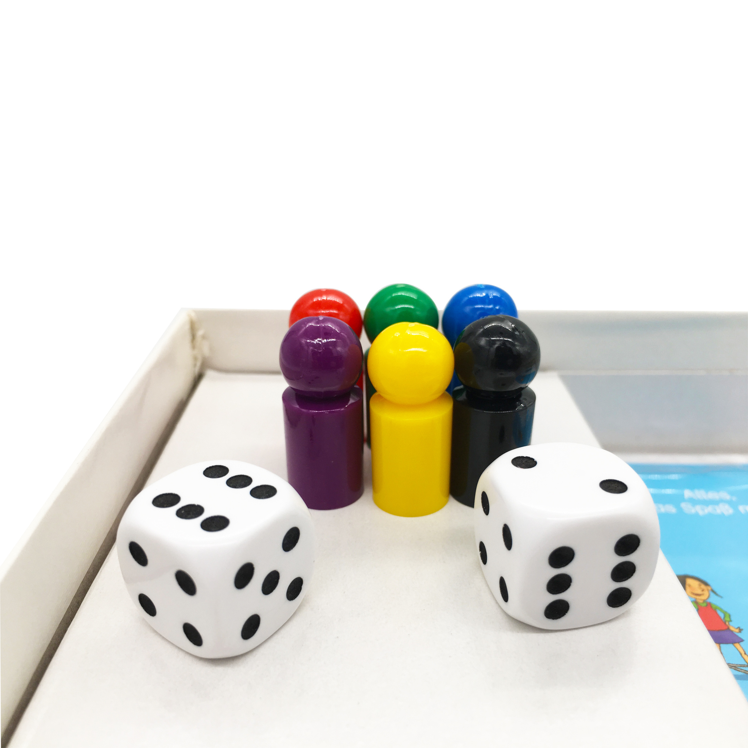 Custom Children Board Games Sets Game Accessories Kids Travel Board Games With Plastic Tray