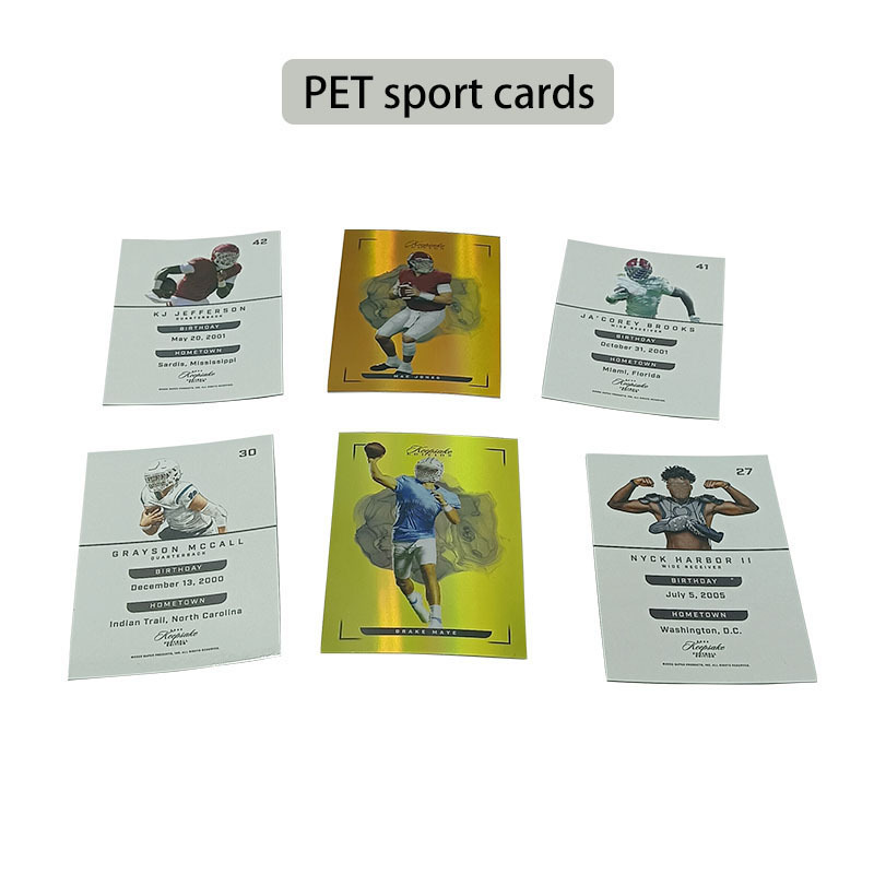 Wholesale Custom Collectible Holographic Foil Sport Trading Cards Black Booster Packs Printing