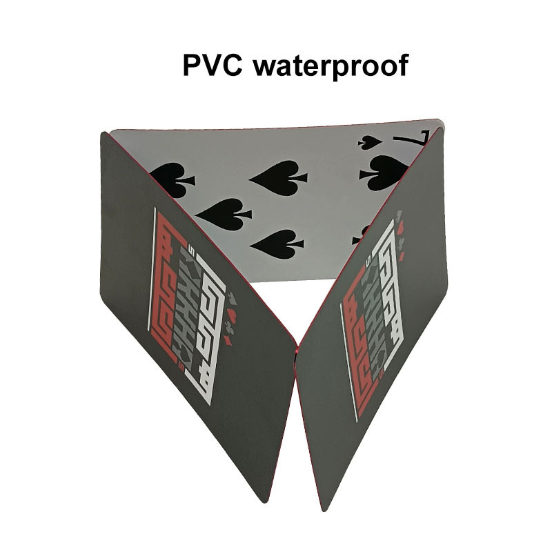 Premium Red Edges PVC Playing Cards Custom Printed Logo Personalised Durable Waterproof Poker Deck